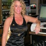 THIS IS TRICIA ONE OF OUR FAVE BARTENDERS AT LEGENDS SPORTS PUB IN GREEN. SHE WAS ONE OF OUR FIRST BARTENDERS OF THE MONTH FOR DECEMBER 2005 . SHE ALWAYS WEARS A CAVS JERSEY ON THE NITES THAT THE CAVS PLAY.  