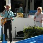 While we were drinking out of our brown paper bags this couple was entertaining us on the square. They were quite good.