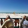 The beach at Frenchy's Rockaway Grille where 6 os us ahd lunch one day.