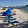 This is the beach just off of
the deck of the Tiki Bar at
Shephard's.