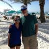 This pic was taken at 
Tommy's Tiki shed out on
the beach behind  the 
Sheraton. I made Dougie 
take a pic with our bartender.