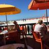 These were the tables that we were sitting at. What a view. 
We had great weather the entire time that we were down there.