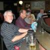 The remaining GEEZERS who were forced to sit at the Sports Bar inside. The torrential downpour kept them from leaving. What a Bummer!  