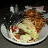 Here we have GARO'S GYRO, however you want to pronounce it. He ate it all!