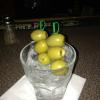 This what you call Vodka on
The Rocks with a Lot of
Olives. Exactly what I ordered from AmY!