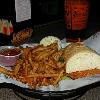 BILLY BOB waved the Jambalaya, and tried the
Giant Fish sandwich. Trouble
is, he thought this one was 
caught before it grew up!