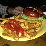 S. B.'s burger looked so good that everyone, but me (J.BO), and Spike ordered one. 
This was the one that the 
Forester ordered. 