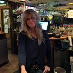 One of our fave bartenders,
Karen. She knows us all and how to treat us! 