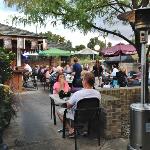 A shot of the Patio outside of
The Galaxy. 