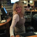 Here is Karen, one of the
bartenders at Dusty's, and one
of our faves. 