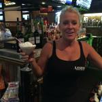 And here is our #1 bartender,
Tricia. We go back to 2005
with her, when we started
the website. 