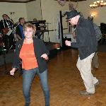 S.B. (Dougie Bender), dancing
with Lucy Esola See during the Phantom Band's break while The Legnds Band were
playing. Lucy and Dougie 
graduated from Springfield High School together. What 
year? We'll nver tell!