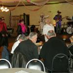 Some of the crowd in costume
here dancing to the Phantom Band behind them.