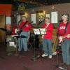 Here they are,  back by popular demand, to JUST ONE MORE, The PHANTOM BAND!
On drums BIG DADDY, (l-r) BIG BOI, JOE "BUZZY" HOLLY, and HANKY PANKY!