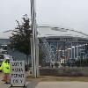 And here is AT&T Stadium in
all of it's glory where the game
was to be played. 
The parking lot ended up being 
in walking distance to the 
stadium.