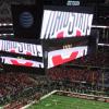 The Ohio State logo proudly
displayed on the Jumbotron.