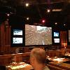 Another shot of some of 
the other Big Screens in
the dining area with ROB 
in the foreground.