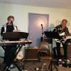 Here are Chuck and Jack playing a couple of songs
as a duo at the end of the 
evening. they perform as a duo often at Portage Lakes
during the summer. 
Their 3-piece band with 
Cheryll Clatworthy is called
The Out of Sequence Band.  