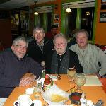 This is a photo taken the last
time that the four of us were together in 2011 at a Mexican
restaurant in Wadsworth called Casa Del Rio. 
L-R are Rodney Mishler, Jon
Hopkins, Buzz Cincurak, and
Ronnie. 
Little did we know then of the
short time that Ronnie had left
on this Earth!
