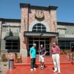 Buffalo, Jim Bob, and Warren in front of a great sports bar, and brewhouse in Tucson called BJ's. They also brew their own beer which was availble with some domestic favorites.