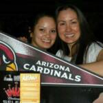 We talked the Coors Lite Girls into posing with our pennant. It only cost us another Coors Light! 