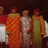 Here were all of the car parkers. From L-R Wayne
Cincurak was the Ring Master,
Bruce Wilcox, a Clown, Tom
the Tiger, and Buzz Cincurak,
another Clown. The pictures
were taken by the late Tom 
Tipton, a friend from Goodyear.